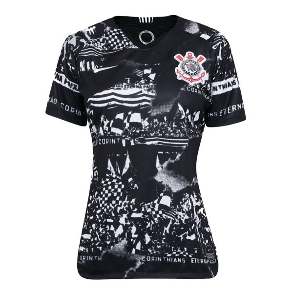 Tailandia Camiseta Corinthians Paulista Tercera equipo Mujer 2019-20 Negro